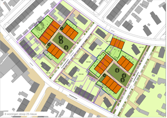 Mogelijk nieuwe situatie Hoevenseveld Uden