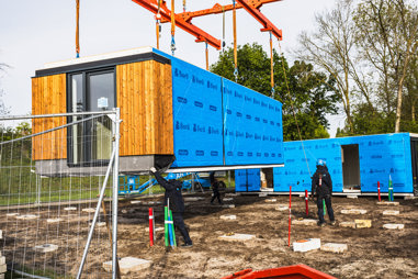 plaatsen modulaire woningen Muntelaar Veghel